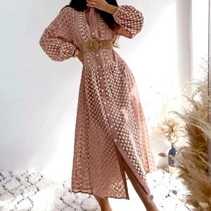 Brand new with tag’s Zara embroidered printed dress. Size Large